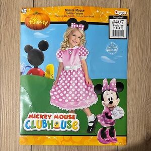 Disney Minnie Mouse Toddler Costume - Pink and White